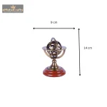 Brass Armillary Sphere Astrolabe Nautical For Table Décor 4 4 17 eMetalCrafts