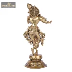 Bhagawan Krishna - Brass Statue 4 4 25 eMetalCrafts