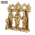 Bhagwan Brass Ram Darbar Statue with Sita Laxman Hanuman 4 4 26 eMetalCrafts
