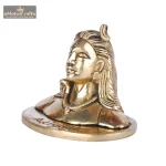 Brass Adiyogi Statue for Pooja 4 4 29 eMetalCrafts