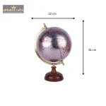 Aluminium Brown & Blue Globe 4 4 3 eMetalCrafts