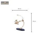 Aluminium Metal Tabletop Human Sculptures With Arrow 4 4 32 eMetalCrafts