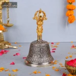 Brass Feng Shui Spiritual Tibetan Bell | Buddhist Meditation 1 401 eMetalCrafts