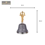 Brass Feng Shui Spiritual Tibetan Bell | Buddhist Meditation 3 403 eMetalCrafts