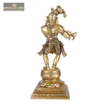 Brass Lord Krishna Idol Figurine Sculpture Statue 5 435 eMetalCrafts