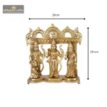Bhagwan Brass Ram Darbar Statue with Sita Laxman Hanuman 5 5 15 eMetalCrafts