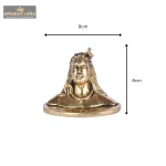 Brass Adiyogi Statue for Pooja 5 5 16 eMetalCrafts