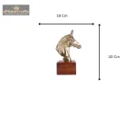 Aluminum Pindwarbros Home Decorative Horse Face Statue 5 5 24 eMetalCrafts