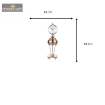 Artage Metal Aluminium Gold Finish Clock 5 5 25 eMetalCrafts