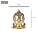 Best Golden Colour Pure Brass Buddha Head 5 5 30 eMetalCrafts