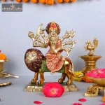 Brass Maa Durga Statue | Maa Durga On Lion for Blessings 1 511 eMetalCrafts