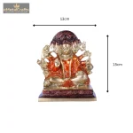Bhavya Panchmukhi Hanuman Brass Idol 5 6 5 eMetalCrafts