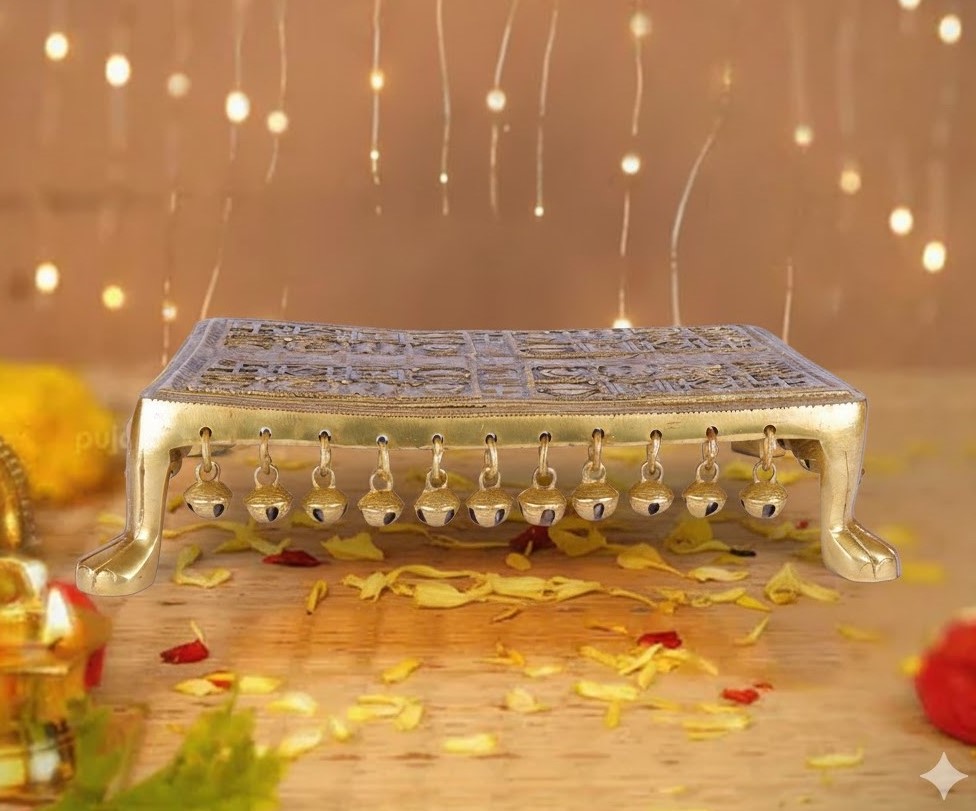 Pure Brass Pooja Chowki Pure Brass Pooja Chowki
