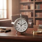 Almunium stylish clock