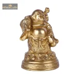 Brass Made Laughing Buddha Idol in Standing Position 3 813 eMetalCrafts