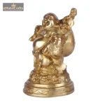 Brass Made Laughing Buddha Idol in Standing Position 4 814 eMetalCrafts