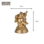 Brass Made Laughing Buddha Idol in Standing Position 5 815 eMetalCrafts