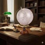 Aluminium Brown & White Globe