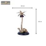 Aluminium Golden Sitting Camel Metal with Tree And Black Platfom 4 Add a heading 14 eMetalCrafts