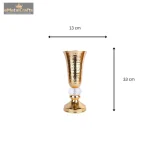 Stylish Aluminium Golden Colour Candle Stand 3 Add a little bit of body text 1 1 eMetalCrafts