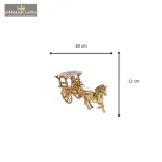 India Brass Metal Vintage Horse Cart with Open Jaali 5 Add a little bit of body text 1 3 2 eMetalCrafts