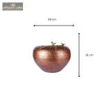 Aluminium Hammered Copper Decorative Vase 4 Add a little bit of body text 1 4 eMetalCrafts