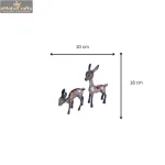 Two Enamel-Decorated Brass Deer Figurine 4 Add a little bit of body text 1 7 eMetalCrafts