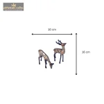 Set Of Two Ornate Golden Embossed Deer 4 Add a little bit of body text 10 eMetalCrafts