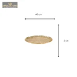 Round Aluminum Leaf Platter in Gold 3 Add a little bit of body text 2 1 eMetalCrafts
