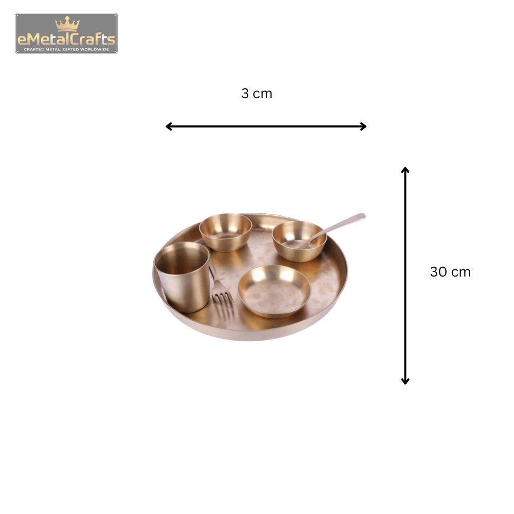 kansa mate dinner set thali