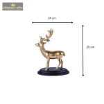 Aluminium Golden Metal Deer Sculpture 5 Add a little bit of body text 3 5 eMetalCrafts