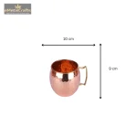 Pure Copper Moscow Mule Mug with Brass Handle 3 Add a little bit of body text 5 1 eMetalCrafts
