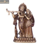 Superfine Brass Radha Krishna with peacock Idol 2 DSCF5495 eMetalCrafts