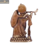 Superfine Brass Radha Krishna with peacock Idol 5 DSCF5498 eMetalCrafts