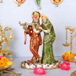 Brass Handcrafted Radha Krishna Statue
