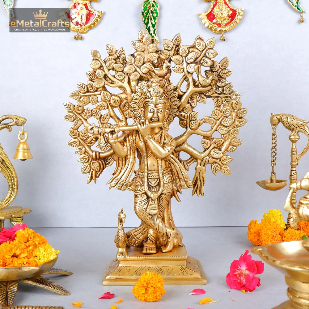 Lord Krishna Brass Sculpture Lord Krishna Brass Sculpture