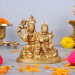 Brass Shiva Parvati Statue