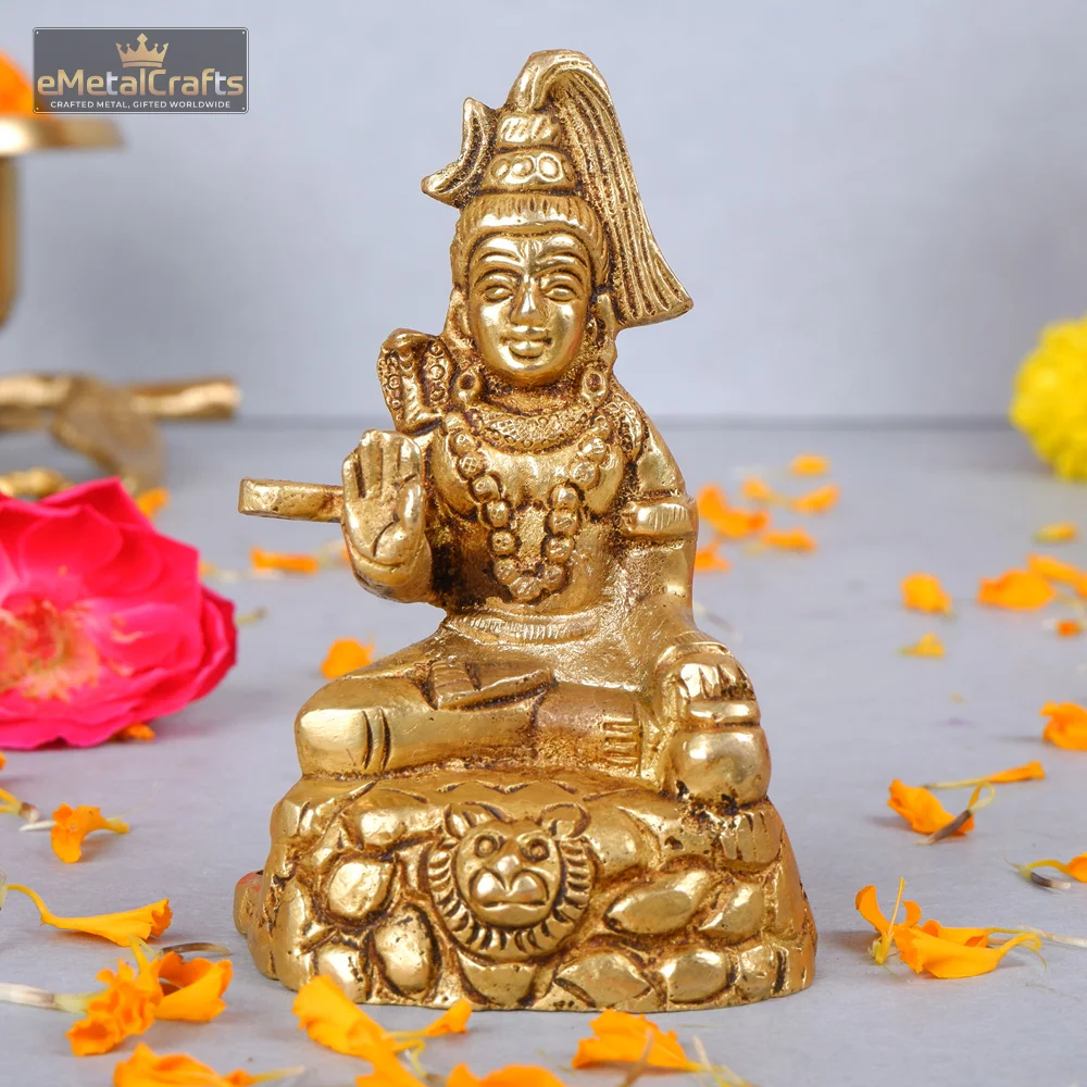 Brass Sitting Lord Shiva Statue Brass Sitting Lord Shiva Statue