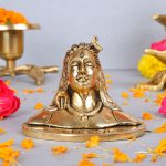 Brass Adiyogi Statue for Pooja