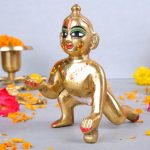 Brass Laddu Gopal Krishna Ji Murti 