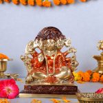 Bhavya Panchmukhi Hanuman Brass Idol