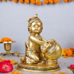  Maakhan Bal Gopal | Krishna Statue In Brass | Handmade