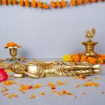 Brass Buddha Idol In Maha Parinirvana
