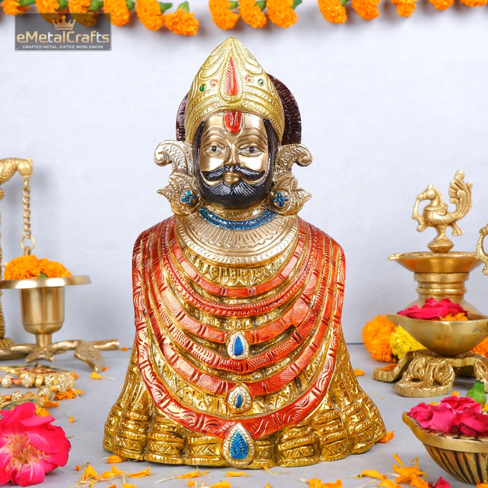 Brass Khatu Shyam Ji idol Brass Khatu Shyam Ji idol