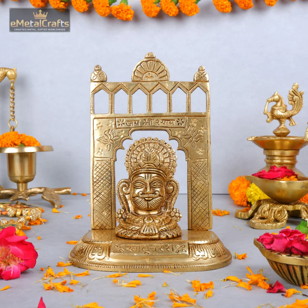 Brass Khatu Shyam God Idol
