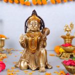 Brass Lord Hanuman Statue