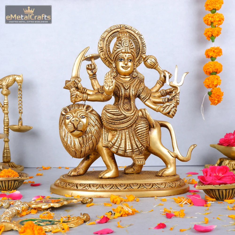 Pure Brass Durga Maa Devi Idol Pure Brass Durga Maa Devi Idol