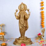 Brass Goddess Dhan Lakshmi Idol