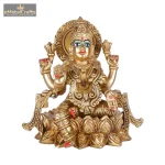 Super Fine Brass Lotus Laxmi 2 DSCF6422 eMetalCrafts