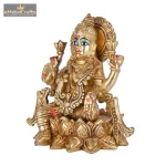 Super Fine Brass Lotus Laxmi 4 DSCF6424 eMetalCrafts